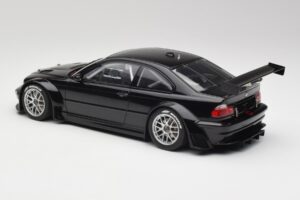 BMW M3 GTR E46 Plain Body Jet Černý AUTOart 1:18 80447 Kov – obrázek 5 z 6