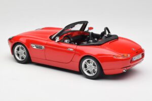BMW Z8 E52 Roadster Jasně Červený Bburago 1:18 12032 Kov – obrázek 7 z 8