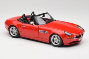 BMW Z8 E52 Červený Bburago 1:18 Z8001 Kov – obrázek 6 z 8
