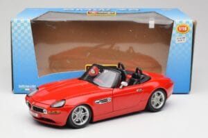 BMW Z8 E52 Červený Bburago 1:18 Z8001 Kov – obrázek 8 z 8