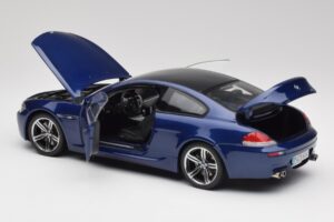 BMW M6 E63 Modrý Kyosho 1:18 80430413351 Kov – obrázek 5 z 8