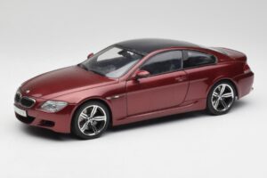 BMW M6 E63 Červený Kyosho 1:18 80430398134 Kov