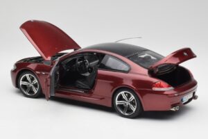 BMW M6 E63 Červený Kyosho 1:18 80430398134 Kov – obrázek 5 z 8