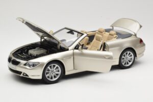 BMW 6 Series E64 Cabriolet Mineral Silver Metallic Kyosho 1:18 80430153437 Kov – obrázek 2 z 9