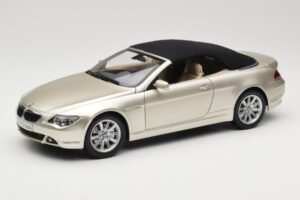 BMW 6 Series E64 Cabriolet Mineral Silver Metallic Kyosho 1:18 80430153437 Kov – obrázek 3 z 9