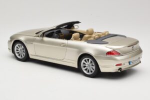 BMW 6 Series E64 Cabriolet Mineral Silver Metallic Kyosho 1:18 80430153437 Kov – obrázek 8 z 9