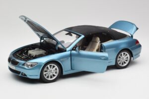 BMW 6 E64 Kabriolet Světle Modrý Kyosho 1:18 80430153440 Kov – obrázek 2 z 8