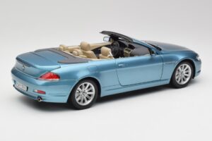 BMW 6 E64 Kabriolet Světle Modrý Kyosho 1:18 80430153440 Kov – obrázek 3 z 8