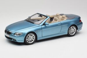 BMW 6 E64 Kabriolet Světle Modrý Kyosho 1:18 80430153440 Kov