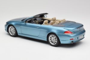 BMW 6 E64 Kabriolet Světle Modrý Kyosho 1:18 80430153440 Kov – obrázek 7 z 8