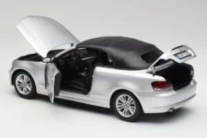 BMW 135i E88 Kabriolet Titan Stříbrný Kyosho 1:18 80430427021 Kov – obrázek 5 z 8