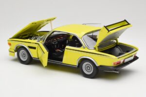 BMW 3.0 CSL E9 Žlutý Minichamps 1:18 180029028 Kov – obrázek 5 z 8