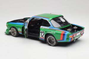 BMW 3.5 CSL E9 Gruppe 5 #12 H. Quester / G. Nilsson Zeltweg Winner 1976 Minichamps 1:18 180762012 Kov – obrázek 5 z 8