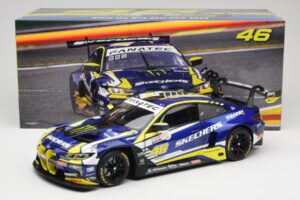 BMW M4 GT3 G82 #46 A. Farfus / V. Rossi Team WRT 24 Hours of Spa 2023 Minichamps 1:18 113232646 Kov – obrázek 8 z 8