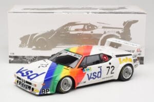 BMW M1 #72 BMW France Zol Auto B. Rousselot / J. Servanin 24 Hours of Le Mans 1981 Minichamps 1:18 180812972 Kov – obrázek 2 z 8