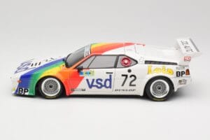 BMW M1 #72 BMW France Zol Auto B. Rousselot / J. Servanin 24 Hours of Le Mans 1981 Minichamps 1:18 180812972 Kov – obrázek 4 z 8