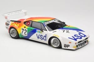BMW M1 #72 BMW France Zol Auto B. Rousselot / J. Servanin 24 Hours of Le Mans 1981 Minichamps 1:18 180812972 Kov – obrázek 6 z 8