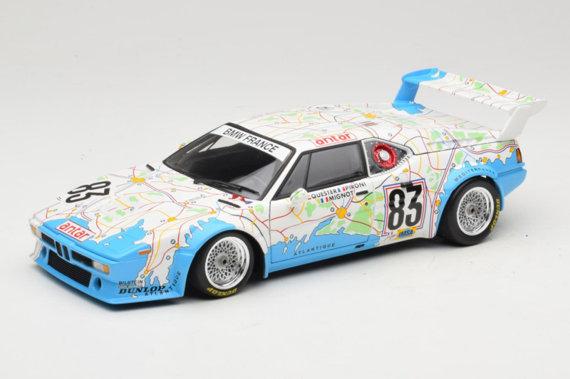 BMW M1 Carte de France #83 D. Pironi / D. Quester 24 Hours of Le Mans 1980 Minichamps 1:18 180802983 Kov