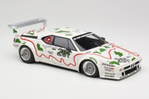 BMW M1 Procar #201 BMW Motorsport H. Stuck / N. Piquet 1000km Nürburgring 1980 Minichamps 1:18 180802901 Kov – obrázek 6 z 8