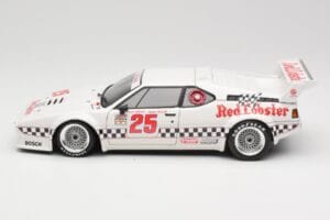 BMW M1 #25 Red Lobster D. Cowart / K. Miller LA Times GP Riverside 1981 Minichamps 1:18 180812925 Kov – obrázek 4 z 8