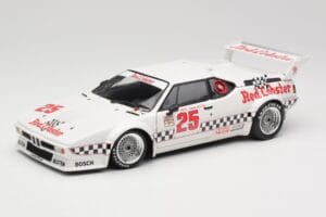 BMW M1 #25 Red Lobster D. Cowart / K. Miller LA Times GP Riverside 1981 Minichamps 1:18 180812925 Kov