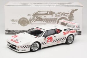 BMW M1 #25 Red Lobster D. Cowart / K. Miller LA Times GP Riverside 1981 Minichamps 1:18 180812925 Kov – obrázek 8 z 8
