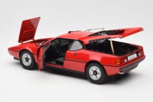BMW M1 Červený Norev 1:18 183220 Kov – obrázek 5 z 8