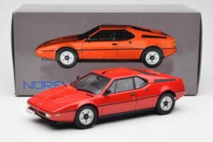 BMW M1 Červený Norev 1:18 183220 Kov – obrázek 8 z 8