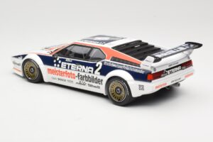 BMW M1 Schnitzer #2 H-J. Stuck Winner Deutsche Automobil Rennsport Trophy Zolder 1982 Minichamps 1:18 155822902 Kov – obrázek 5 z 6