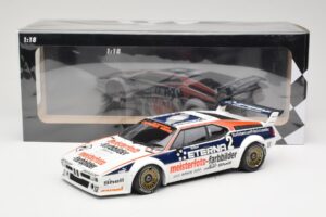 BMW M1 Schnitzer #2 H-J. Stuck Winner Deutsche Automobil Rennsport Trophy Zolder 1982 Minichamps 1:18 155822902 Kov – obrázek 6 z 6