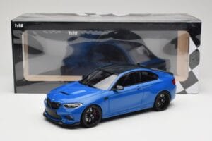 BMW M2 CS F87 Modrý Metalíza S Černými Koly Minichamps 1:18 155021022 Kov – obrázek 6 z 6
