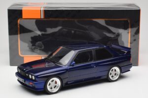 BMW M3 E30 Macau Blue IXO 1:18 18CMC122 Kov – obrázek 6 z 6
