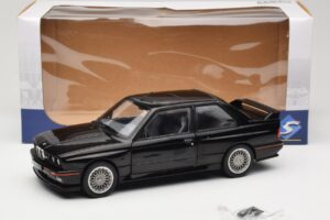 BMW M3 E30 Sport Evo Černý Solido 1:18 S1801501 Kov – obrázek 8 z 8
