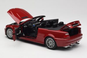 BMW M3 E46 Kabriolet Červený Kyosho 1:18 08505R Kov – obrázek 5 z 8
