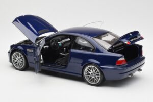 BMW M3 E46 Modrý Kyosho 1:18 08503BL Kov – obrázek 5 z 8