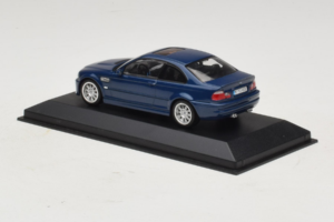 BMW M3 E46 Modrý Minichamps 1:43 BMW014 Kov – obrázek 3 z 4