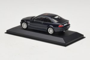 BMW M3 E46 Tmavě Modrý Minichamps 1:43 80420009763-R1 Kov – obrázek 3 z 4