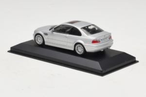 BMW M3 E46 Stříbrný Minichamps 1:43 BMW013 Kov – obrázek 3 z 4