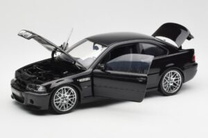 BMW M3 E46 CSL Černý Kyosho 1:18 80430302736 Kov – obrázek 2 z 8