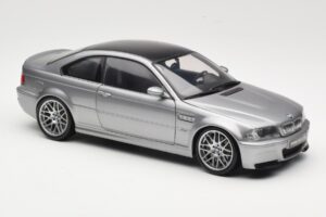 BMW M3 E46 CSL Stříbrný Kyosho 1:18 08506S Kov – obrázek 6 z 8