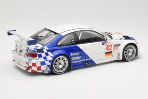BMW M3 E46 GTR #42 J. Muller / J.J. Lehto ALMS 2001 Minichamps 1:18 80430139183 Kov – obrázek 3 z 8