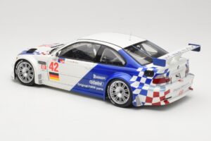 BMW M3 E46 GTR #42 J. Muller / J.J. Lehto ALMS 2001 Minichamps 1:18 80430139183 Kov – obrázek 7 z 8