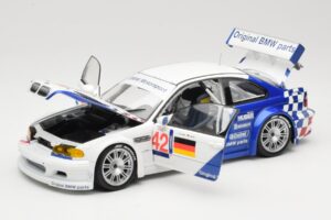 BMW M3 E46 GTR #42 J. Lehto / J. Muller ELMS 2001 Minichamps 1:18 100012192 Kov – obrázek 2 z 8