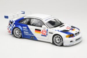 BMW M3 E46 GTR #42 J. Lehto / J. Muller ELMS 2001 Minichamps 1:18 100012192 Kov – obrázek 6 z 8