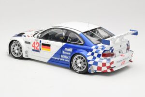 BMW M3 E46 GTR #42 J. Lehto / J. Muller ELMS 2001 Minichamps 1:18 100012192 Kov – obrázek 7 z 8