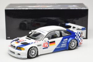 BMW M3 E46 GTR #42 J. Lehto / J. Muller ELMS 2001 Minichamps 1:18 100012192 Kov – obrázek 8 z 8