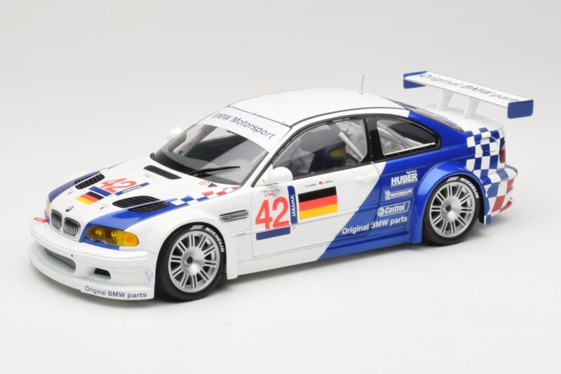 BMW M3 E46 GTR #42 J. Lehto / J. Muller ELMS 2001 Minichamps 1:18 100012192 Kov