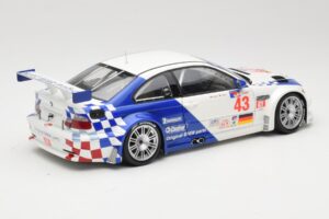 BMW M3 E46 GTR #43 D. Muller ALMS 2001 Minichamps 1:18 100012143 Kov – obrázek 3 z 8