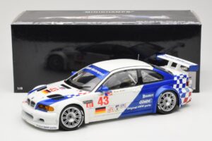 BMW M3 E46 GTR #43 D. Muller ALMS 2001 Minichamps 1:18 100012143 Kov – obrázek 8 z 8