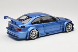BMW M3 E46 GTR Street Modrý Minichamps 1:18 80430302540 Kov – obrázek 3 z 8